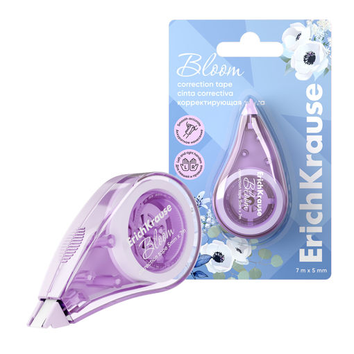 Picture of EK CORRECTION TAPE PASTEL BLOOM 5MM X 7M - SUITABLE LEFT HAN
